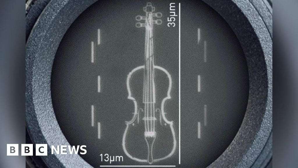 image for Scientists at Loughborough University create 'world's smallest violin'