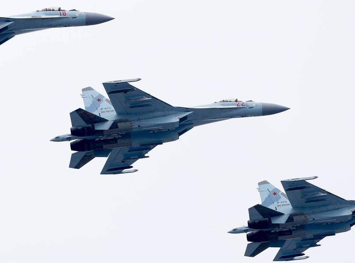 image for Ukraine downs fighter jet in Russia's Kursk Oblast, Air Force says