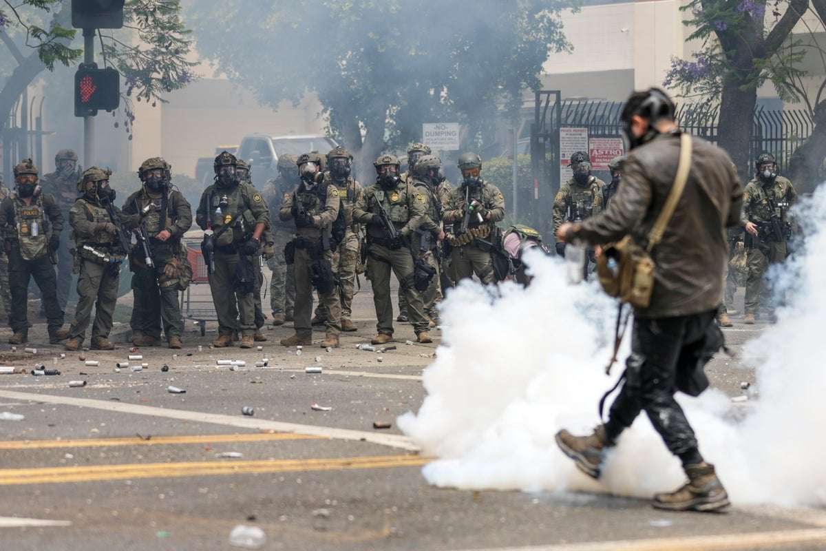 image for Trump activates National Guard to crush ‘riots and looters,’ Marines ‘on alert’ amid anti-ICE protests in LA