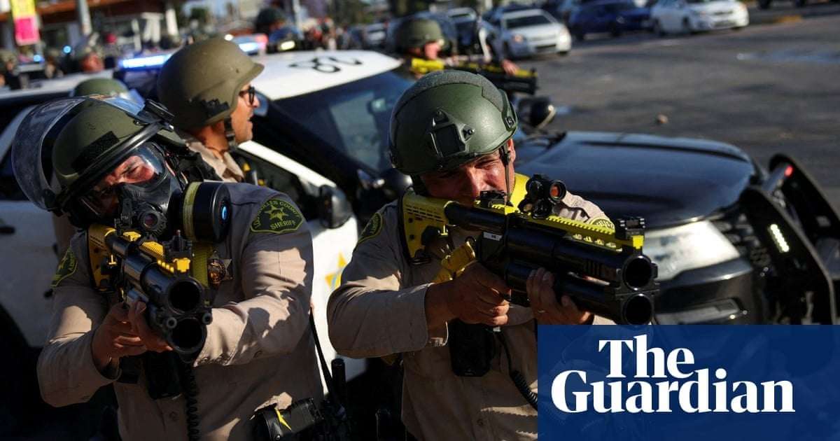 image for British photojournalist hit by non lethal rounds during Los Angeles protests