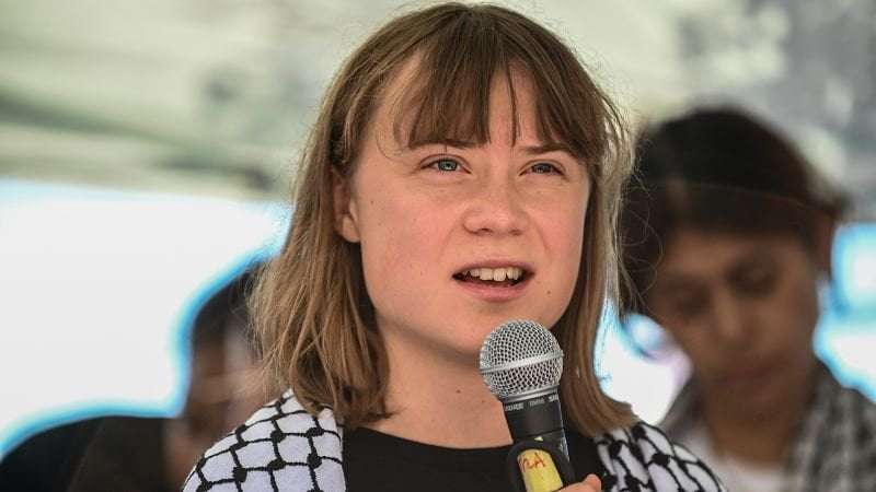 image for Greta Thunberg departs Israel on flight to Paris after detention aboard aid ship