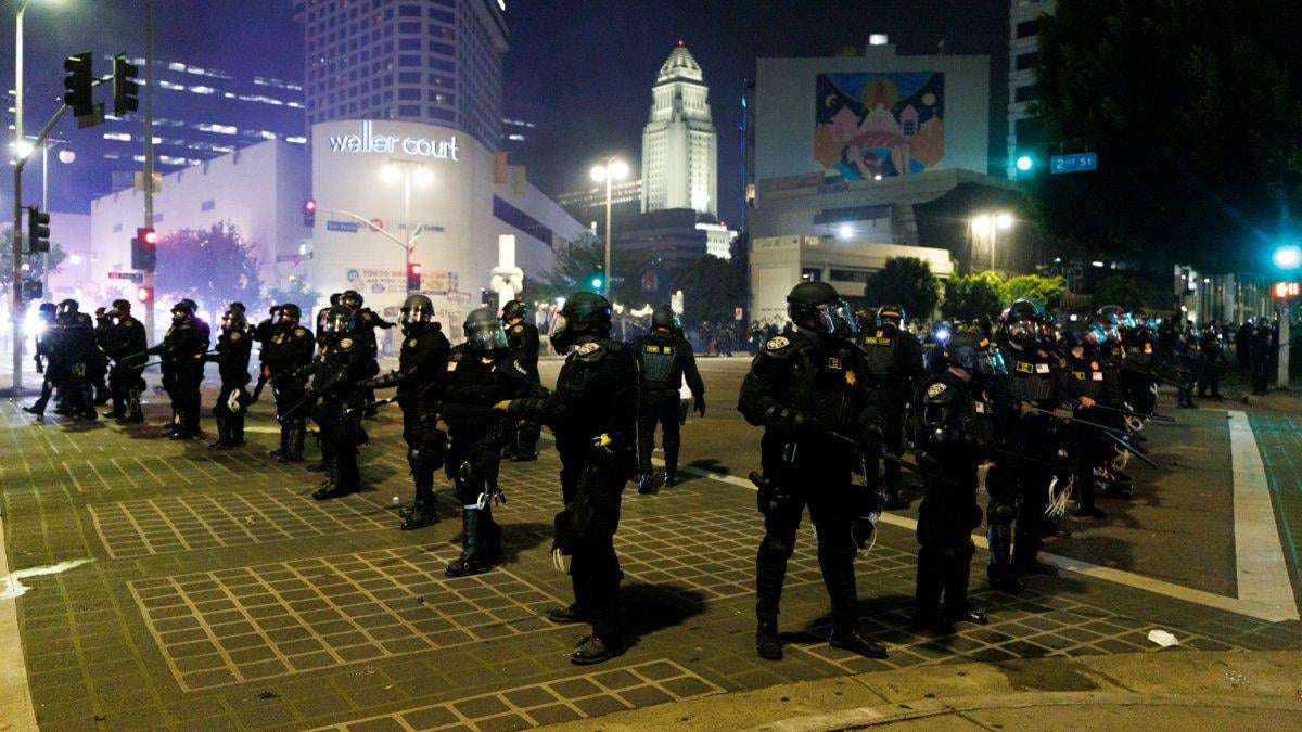 image for Curfew ordered in downtown Los Angeles after looting and vandalism