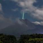 image for A meteor fell near the most active volcano - Mount Merapi in Indonesia [Not OC]