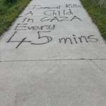 image for Spray painted on our neighborhood trail
