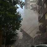 image for The fall of a residential building in Tehran.