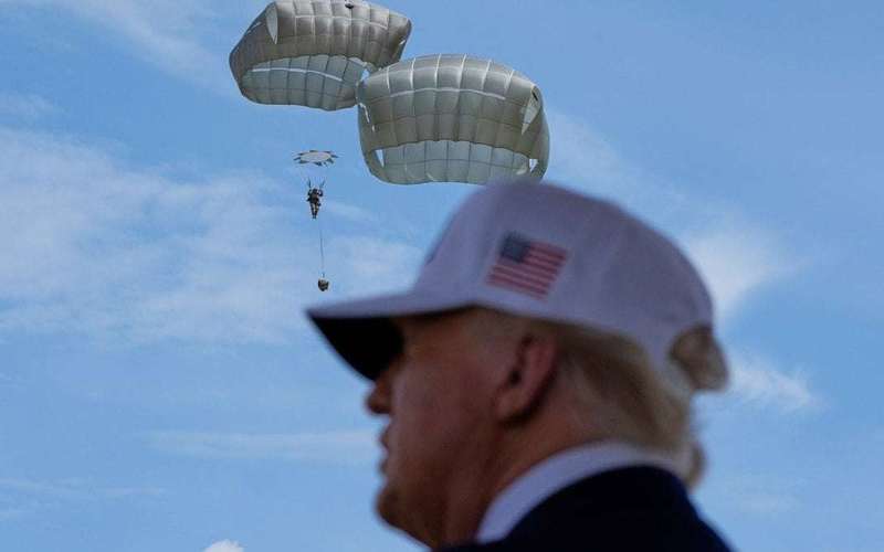image for Trump’s birthday parade may be cancelled over thunderstorms