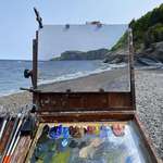 image for A 3 hour oil painting done on a beach, Gaspesie, QC (oc)