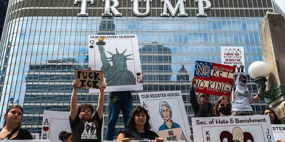 image for Millions Rise Up to Say in Unison: 'No Kings!' 'No Dictator!'
