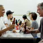 image for President Obama and Anthony Bordain enjoying a meal in Hanoi