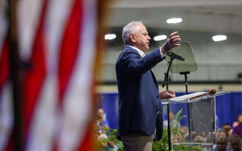image for "The road to authoritarianism": Tim Walz says the time for "sternly worded letters" is over