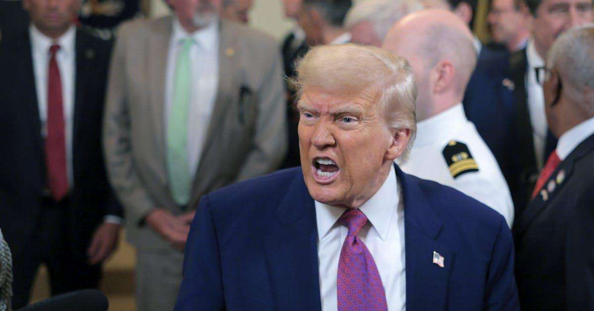 image for Trump Erupts in Crazed Hard-Right Rant as MAGA Fury Takes Darker Turn