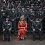 image for Dutch Princess Amalia with the tank regiment named after her.
