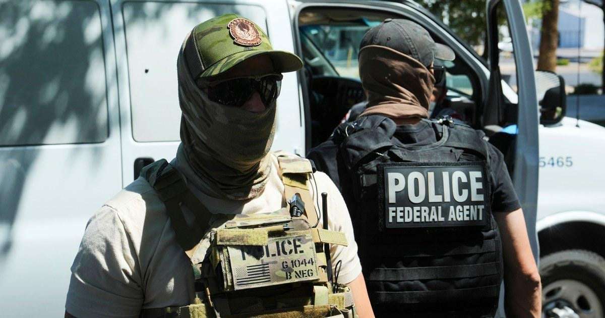 image for ICE agents covering their faces with masks should make all Americans afraid