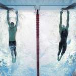 image for Michael’s Phelps’ win by one hundredth of a second (0.01 second) at 2008 Olympics