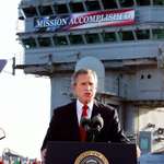 image for In 2003, 2 months after the US invaded Iraq, George W Bush gave this "Mission Accomplished" speech