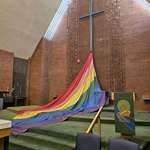 image for [OC] Pride Sunday at my church today. All are welcome in this place.