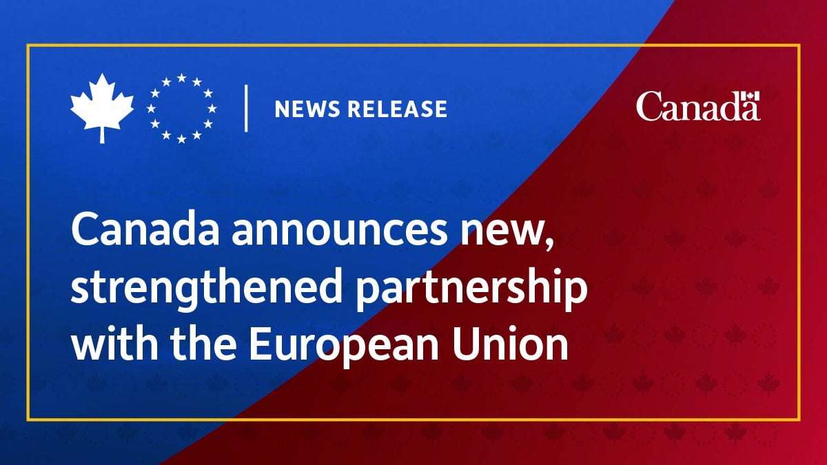 image for Canada announces new, strengthened partnership with the European Union