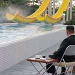 image for Kim Jong Un and family inspecting a waterslide