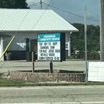 image for This church often has wild signs but the heat brought change