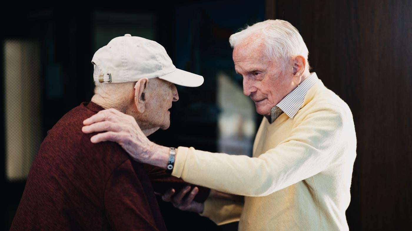 image for 80 years later, a Holocaust survivor meets an American soldier who helped free him