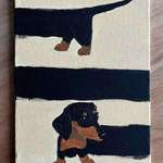image for [OC] I painted a long Dachshund