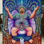 image for [OC] I painted a guy on the toilet