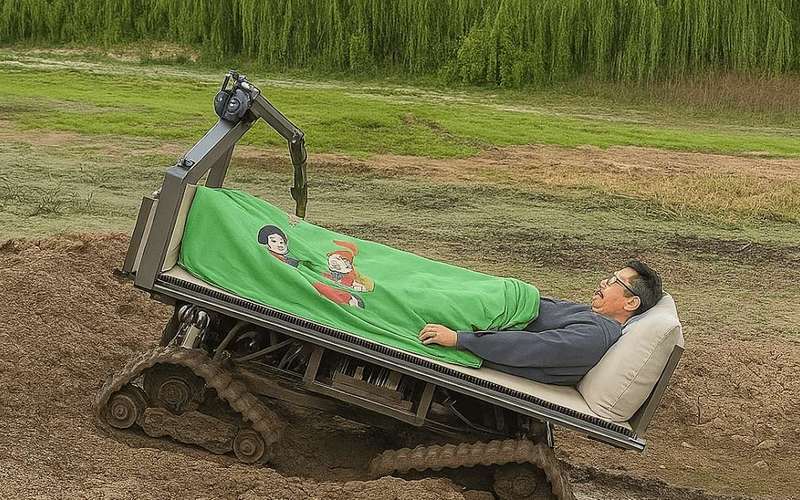 image for Chinese Inventor Builds Motorized Bed on Wheels so He Never Has to Leave It