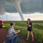 image for A man in South Dakota proposed to his fiancé while a tornado swirled right behind them