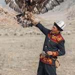 image for [OC] a golden eagle returns to its handler in naryn, kyrgyzstan