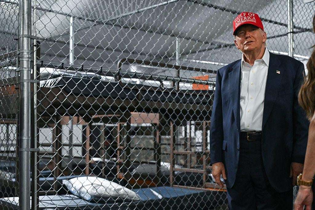 image for 'Alligator Alcatraz' Detainees Decry Lack Of Water To Bathe, Food With Maggots And 'Mosquitoes As Big As Elephants'
