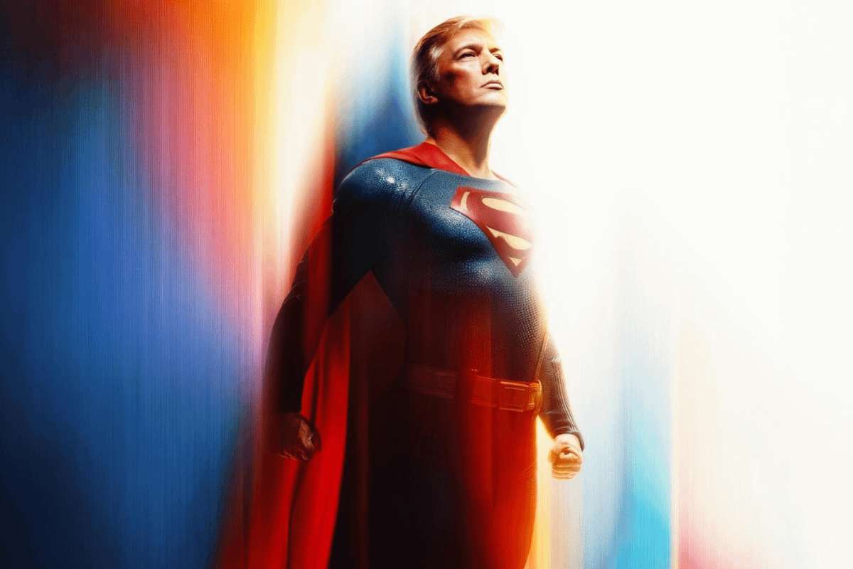 image for White House mercilessly mocked for posting pic of Trump as Superman