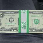 image for Going to my bank today, they have a stack of 2 dollars bill. I never saw that many 2 dollars
