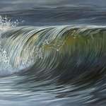 image for (OC) Here’s a wave I just finished painting with Oils