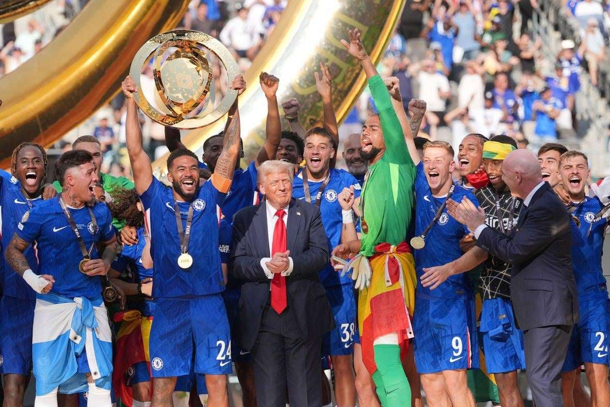 image for Trump kept FIFA Club World Cup trophy for himself - leaving champions Chelsea to lift a replica