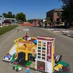 image for My 3D street painting of a vintage Fisher Price parking garage [OC]