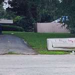 image for This couch in my neighborhood.