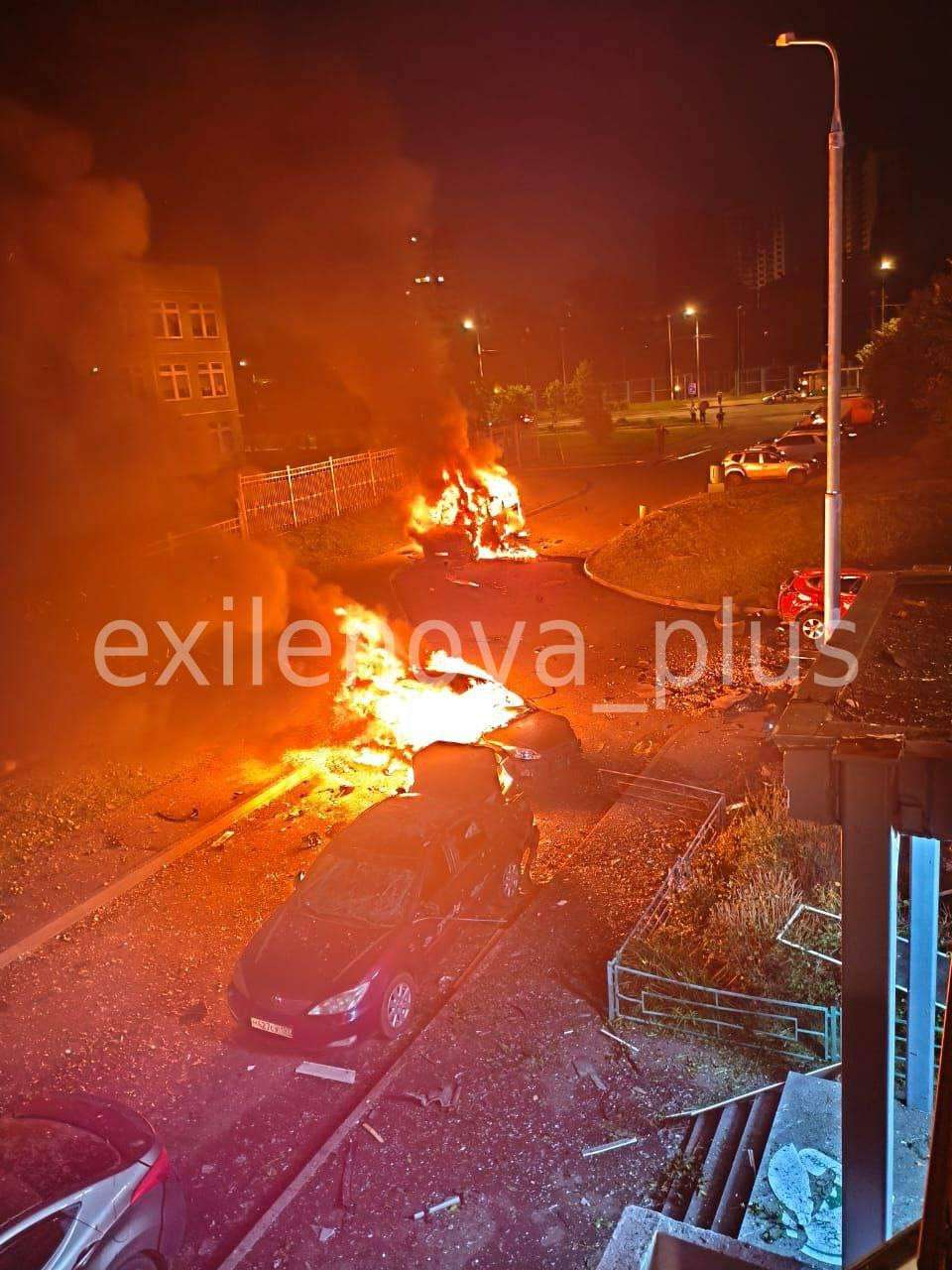 image for Fire, flight diversions reported near Moscow as Ukraine launches drone attack on Russia's capital