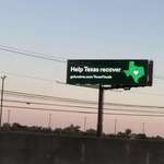 image for [OC] Billboard in California asking to help flood victims in Texas.