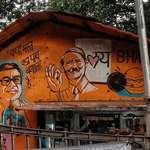 image for [OC] A Mumbai restaurant uses a Hitler mural as part of its decor