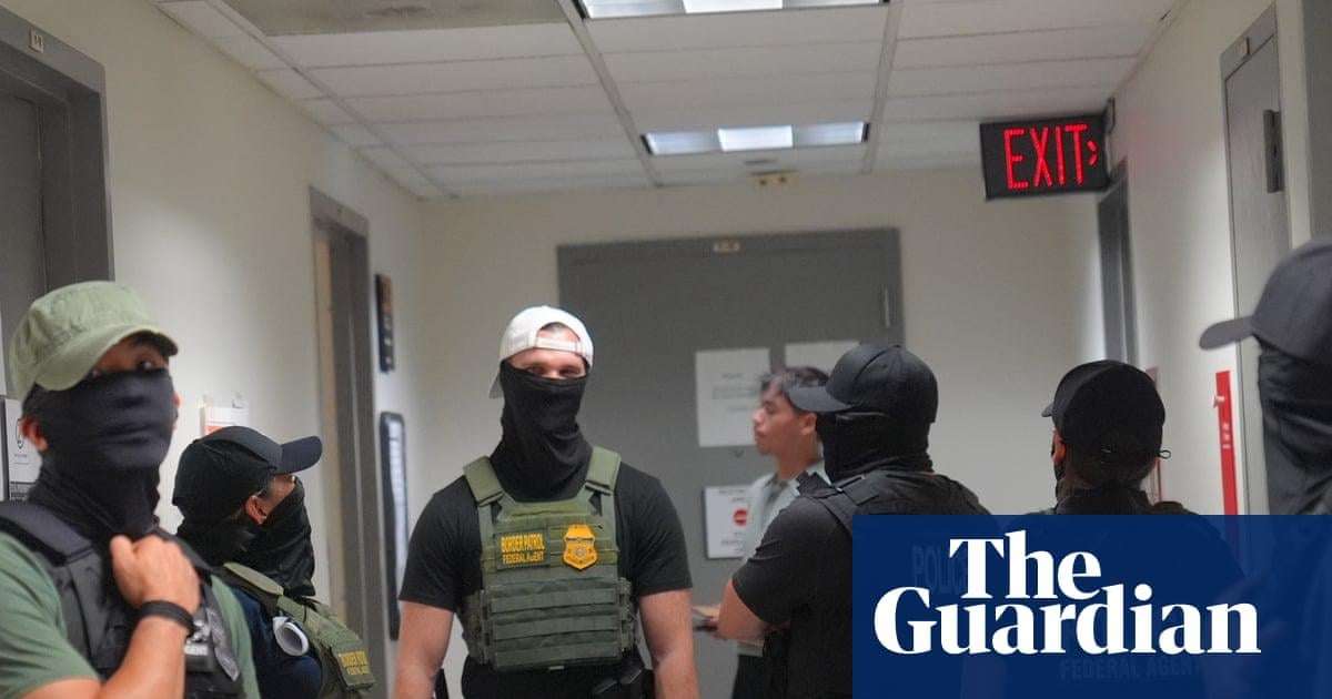 image for Ice chief says he will continue to allow agents to wear masks during arrest raids
