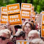 image for Anti Trump Protest in Scotland (OC)