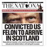 image for Headline for The National paper in Scotland.