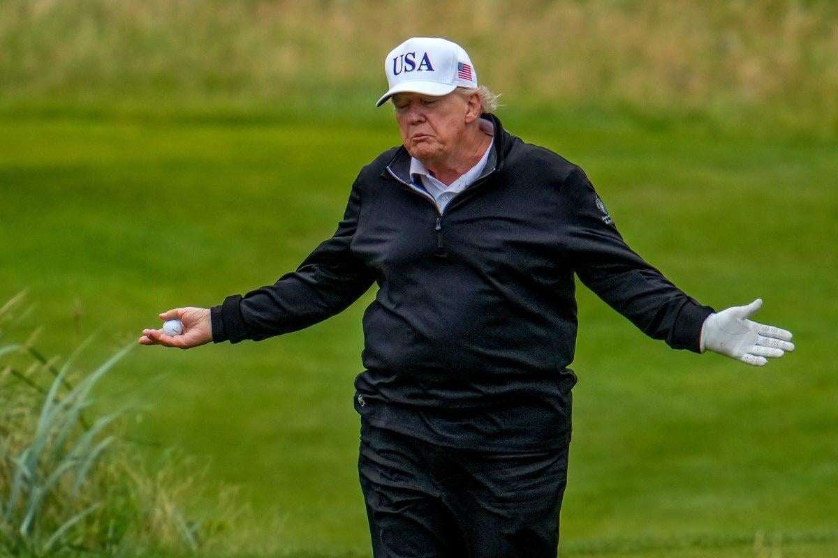 image for Rough deal: Social media roasts Trump’s golf game after clip appears to show alleged cheating in Scotland
