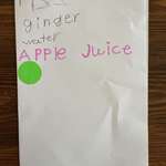image for My daughter made some restaurant menus last night.
