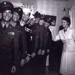 image for A photo of a mother and her 8 sons who all served in WW2 and all made it back alive