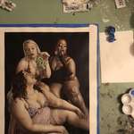 image for Years ago in an old studio, right after finishing my painting, The Lunch.