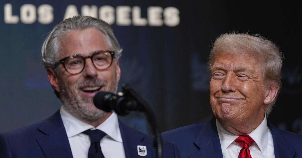image for Trump names himself chair of L.A. Olympics task force, sees role for military during Games