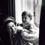 image for Queen Elizabeth II with her son Charles when he was still a baby, 1948