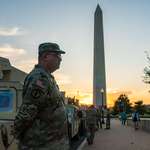 image for OC: Members of the National Guard deployed on National Mall in Washington, DC amid Trump's crackdown