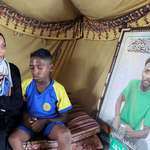 image for Doaa al-Obeid - the widow of soccer player Suleiman al-Obeid, who Israel killed at aid site.